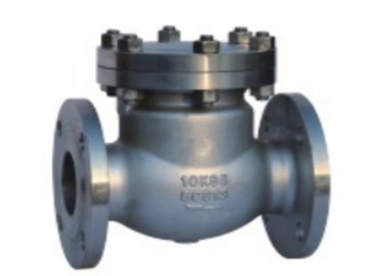 JIS KS Cast Steel Flanged Swing Check Valve Water Oil Stem Rustproof
