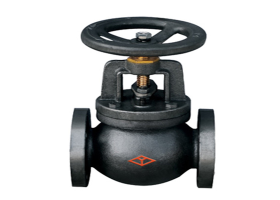 JIS KS Cast Iron Flanged Globe Valve Black Medium Water Steam Electric