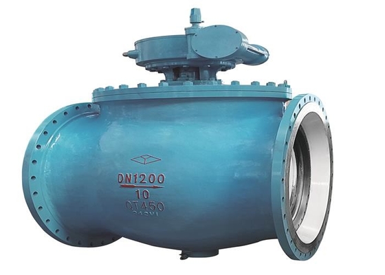 Ductile Iron Flange Floating Ball Valve Eccentric Hemispherical Lightweight