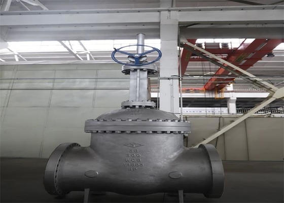 WCB Erosion Resistant Worm Gear Gate Valve , Rustproof Gate Valve Cast Steel